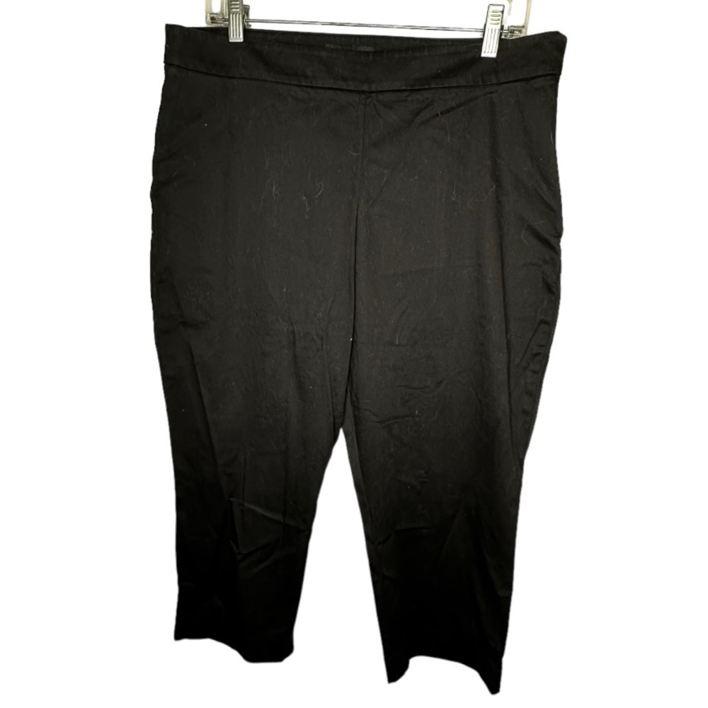 Talbot's Curvy Cropped Black Pants
